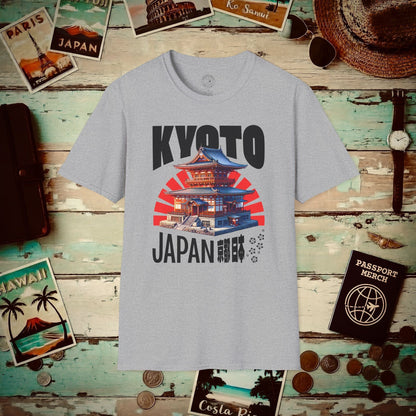 Wander Kyoto Japan Temple T-Shirt Sport Grey / S