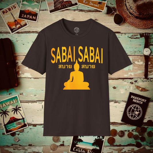 Wat Muang Sabai Sabai, Thailand T-Shirt Dark Chocolate / S