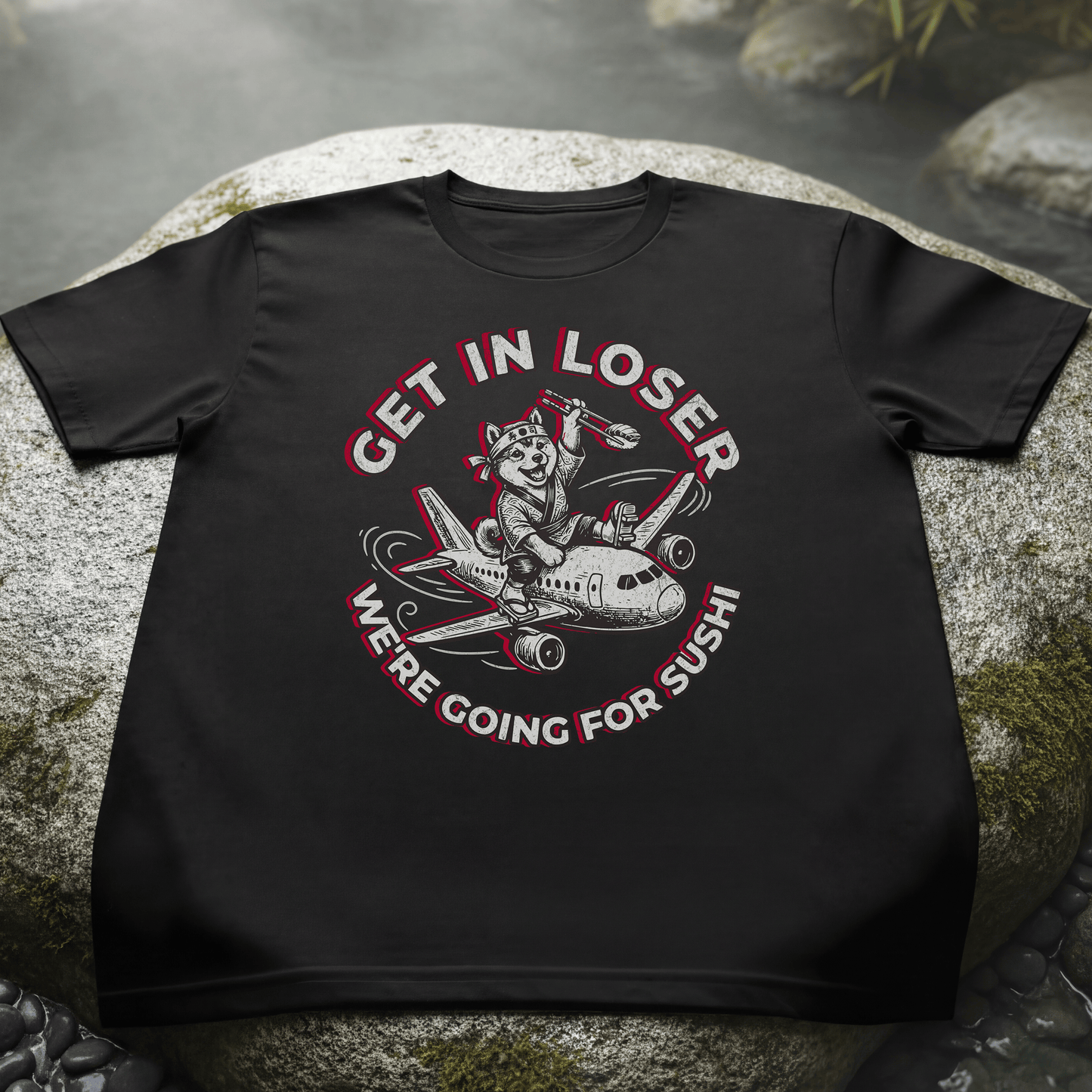 We're going for sushi, Japan T-Shirt Black / S