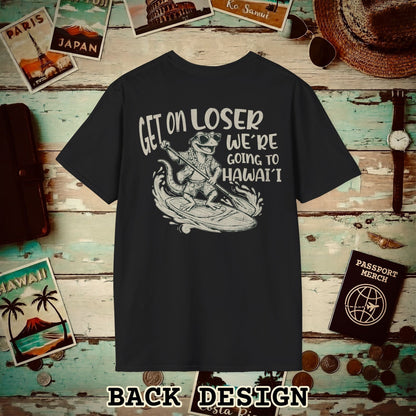 We're going to Hawaii Back Print T-Shirt Black / S