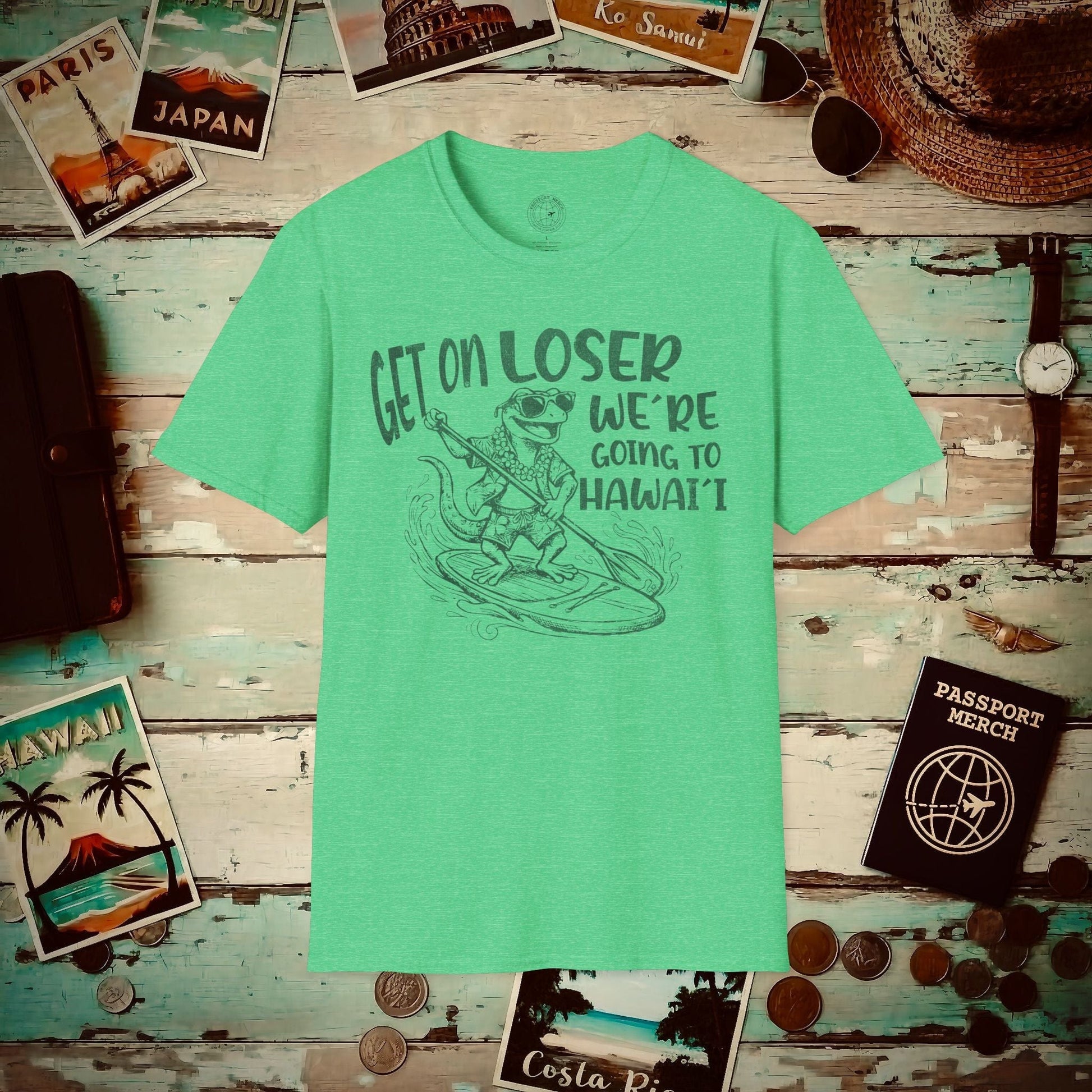 We're going to Hawaii T-Shirt Heather Irish Green / S