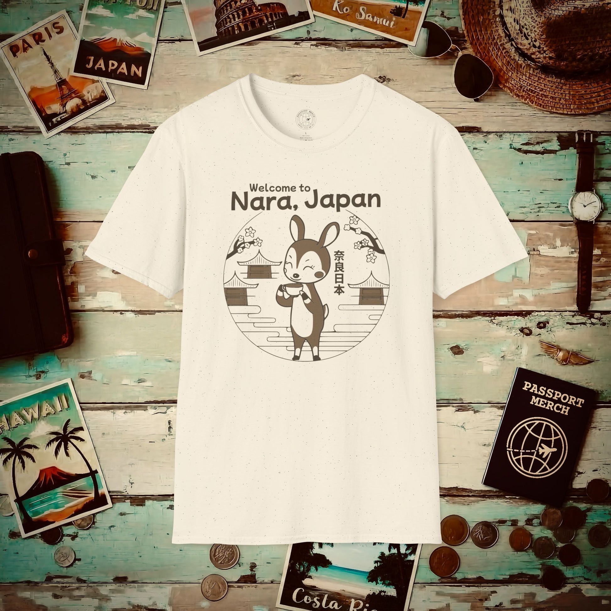 Welcome to Nara, Japan T-Shirt Natural / S