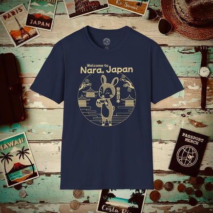 Welcome to Nara, Japan T-Shirt Navy / S