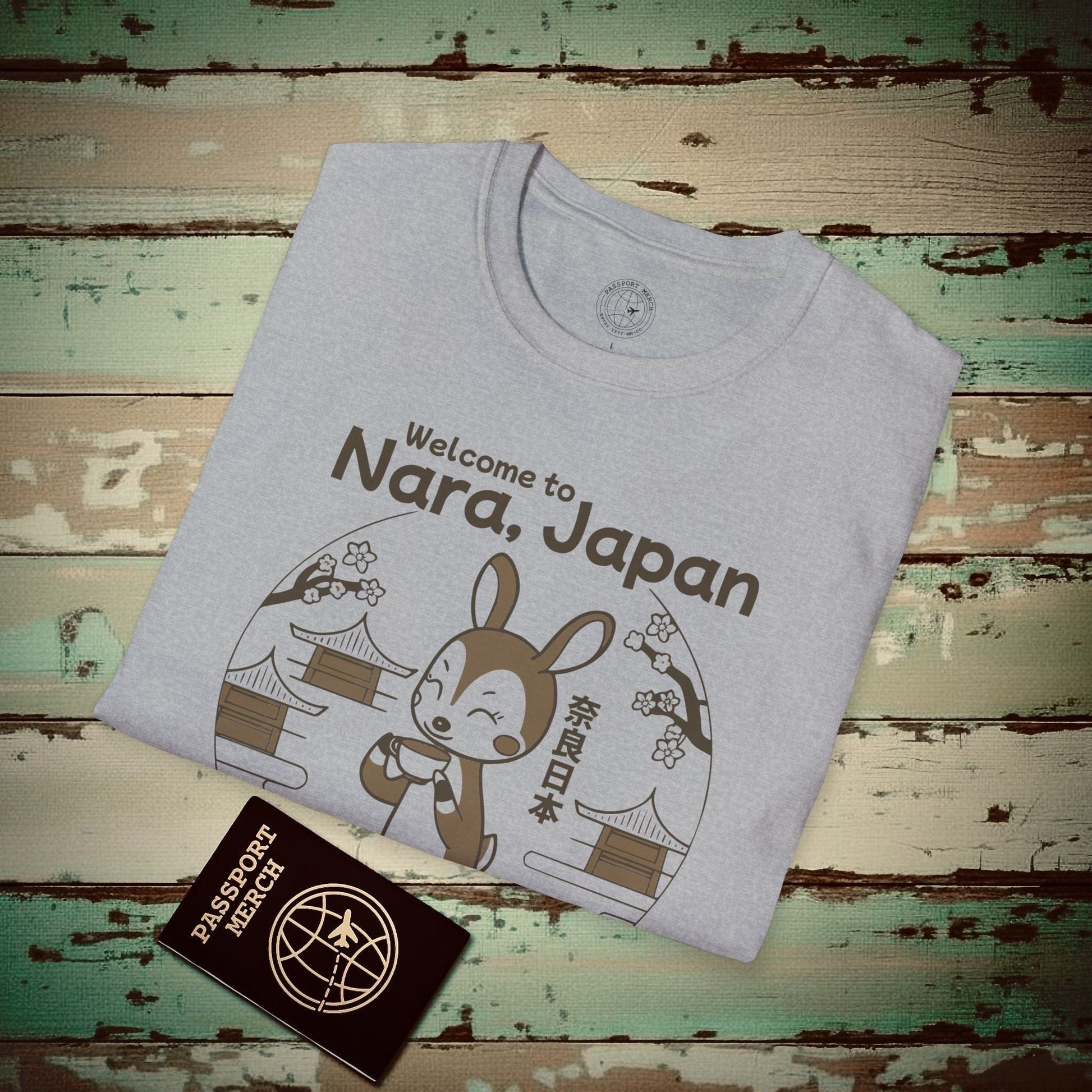 Welcome to Nara, Japan T-Shirt Sport Grey / S