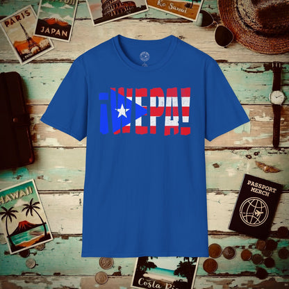 Wepa Puerto Rico Letter Flag T-Shirt Royal / S