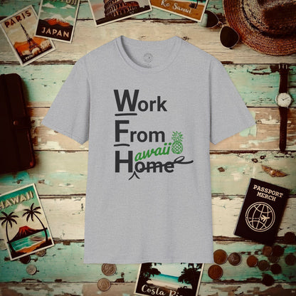 WFH, Work From Hawaii T-Shirt Sport Grey / S