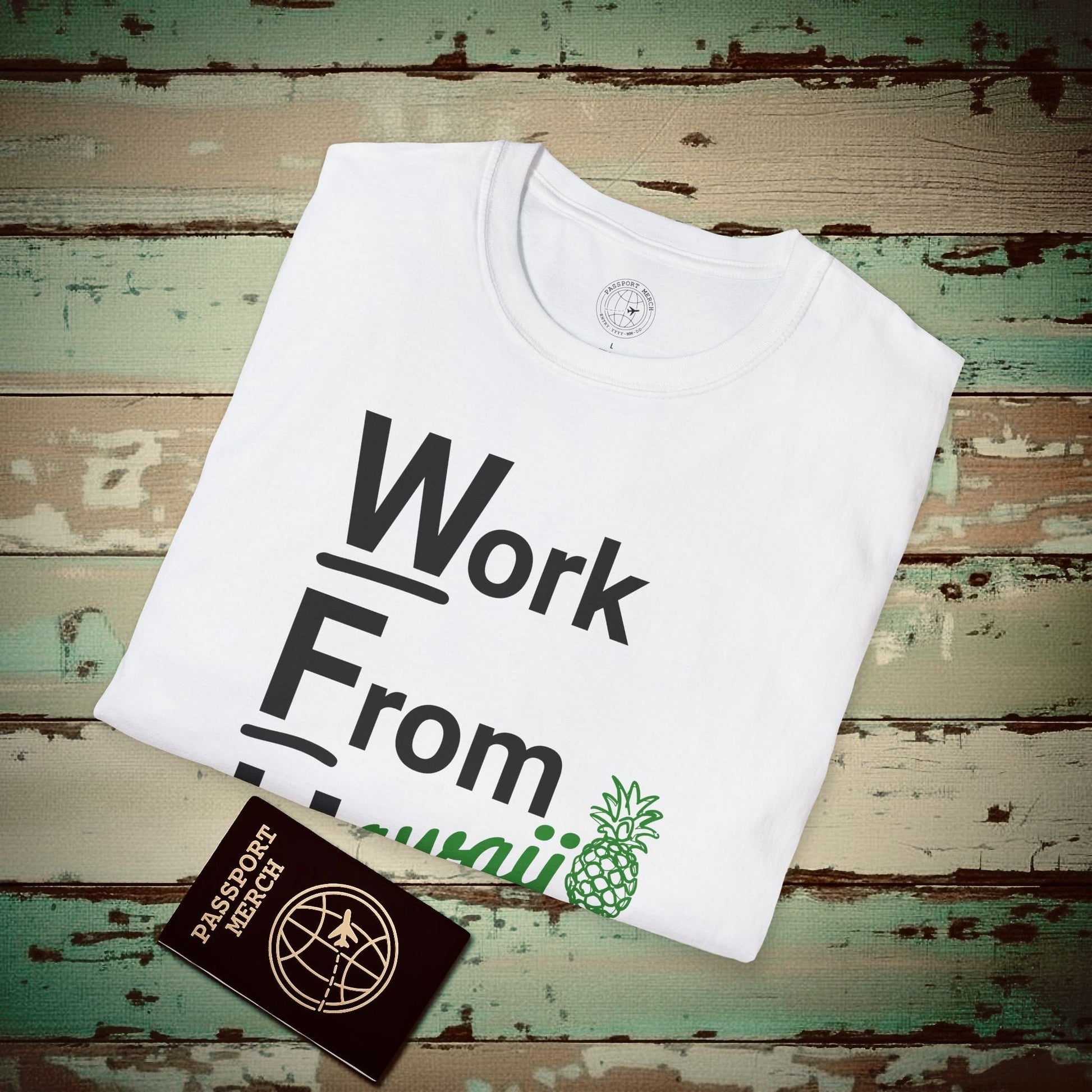 WFH, Work From Hawaii T-Shirt White / S
