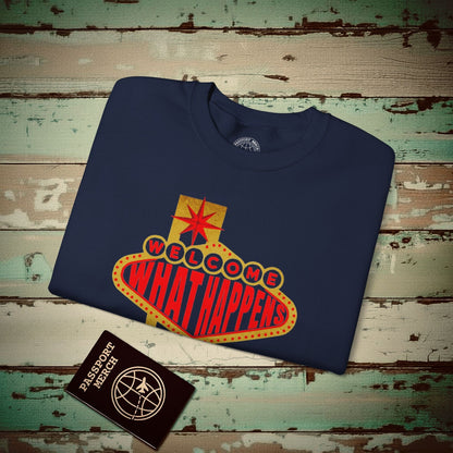 "WHAT HAPPENS" in Vegas, Nevada Crewneck Navy / S