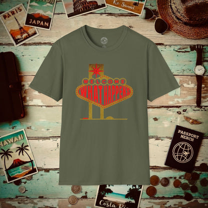 "WHAT HAPPENS" in Vegas, Nevada T-Shirt Military Green / S