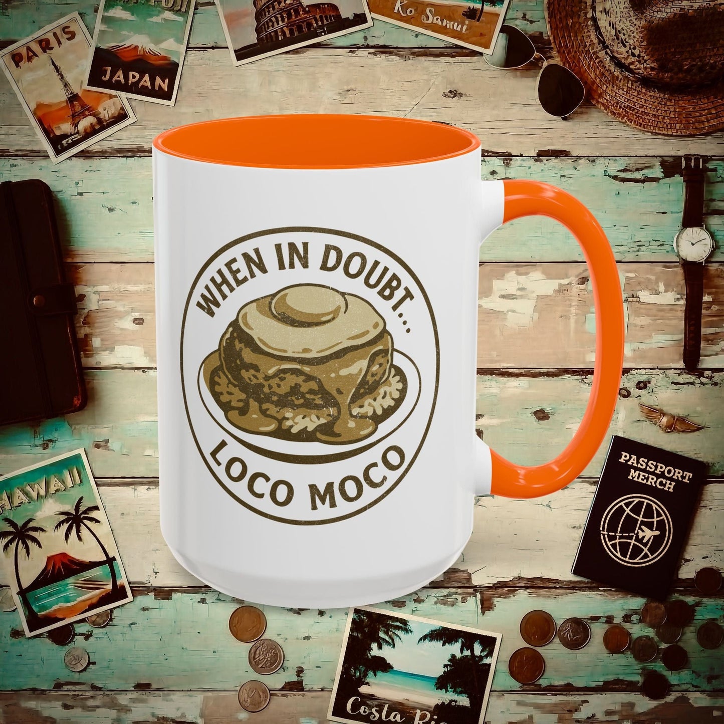 When in doubt... Loco Moco, Hawaii 15oz Mug Orange / 15oz