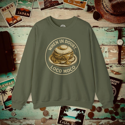 When in doubt... Loco Moco, Hawaii Crewneck Military Green / S