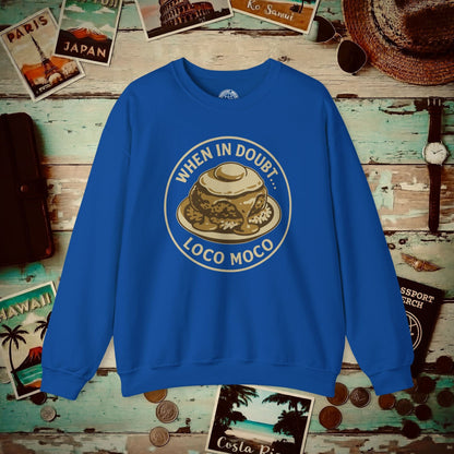 When in doubt... Loco Moco, Hawaii Crewneck Royal / S