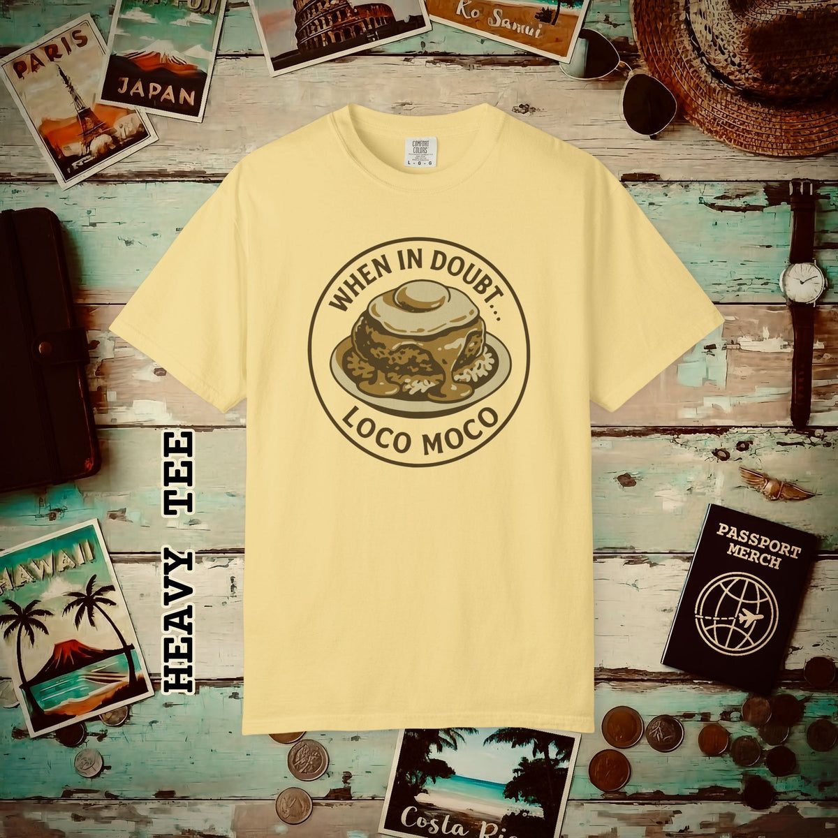 When in doubt... Loco Moco, Hawaii Heavy Tee Butter / S
