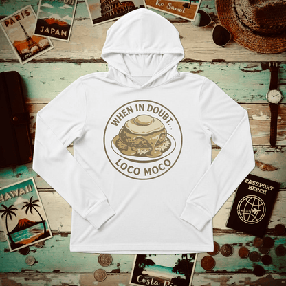 When in doubt... Loco Moco, Hawaii Hooded Long Sleeve XS / White