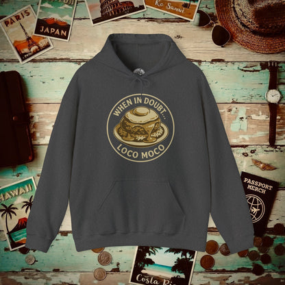 When in doubt... Loco Moco, Hawaii Hoodie Dark Heather / S