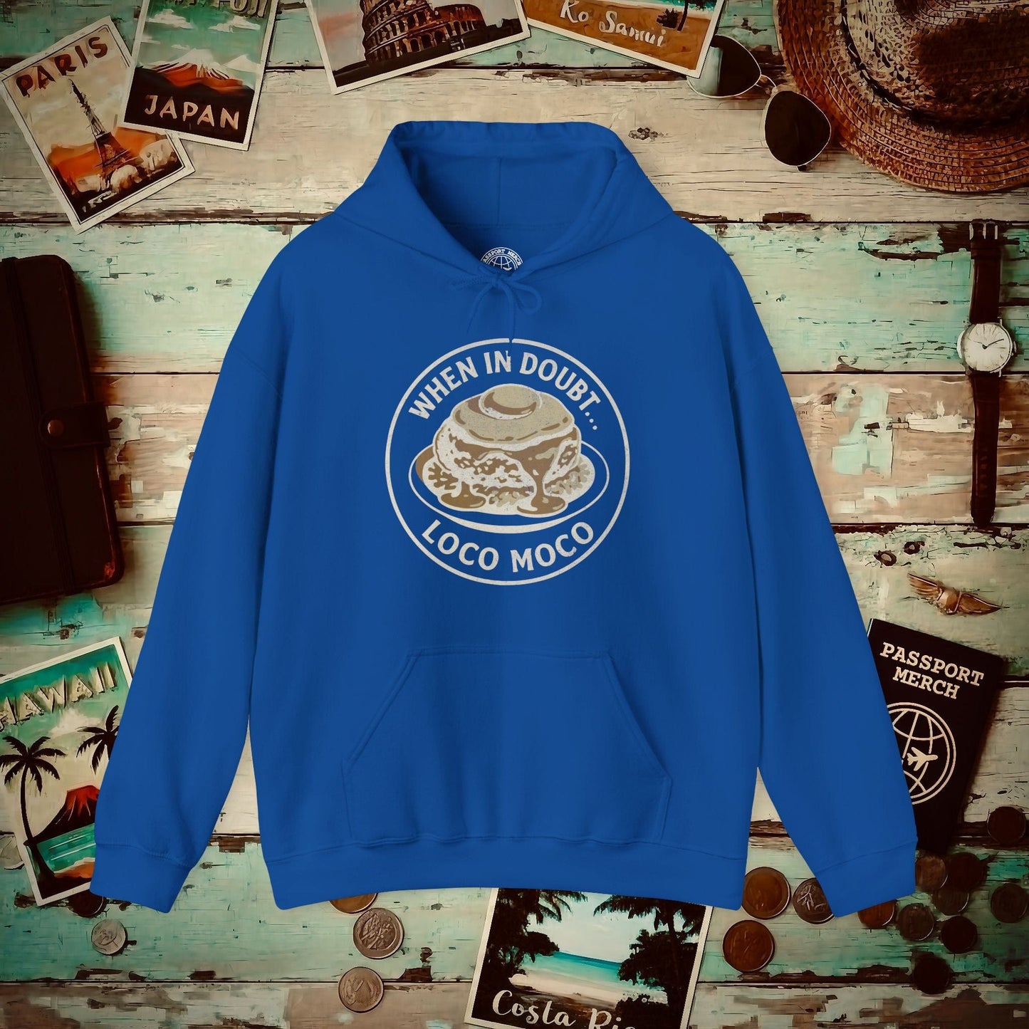 When in doubt... Loco Moco, Hawaii Hoodie Royal / S