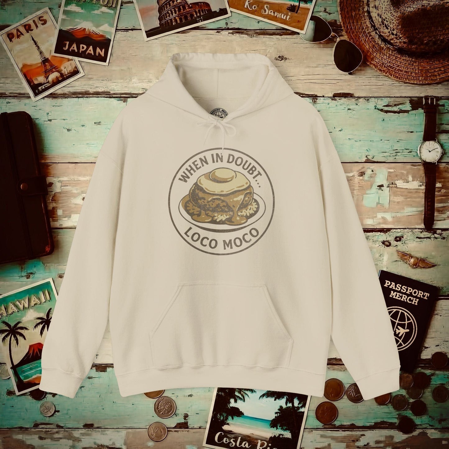When in doubt... Loco Moco, Hawaii Hoodie Sand / S