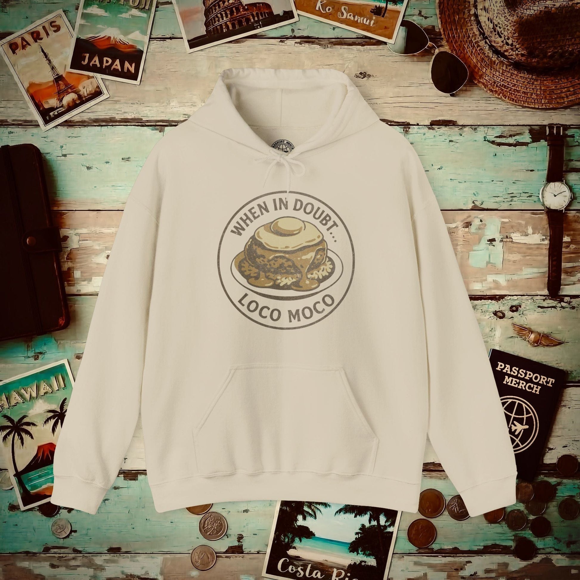 When in doubt... Loco Moco, Hawaii Hoodie Sand / S