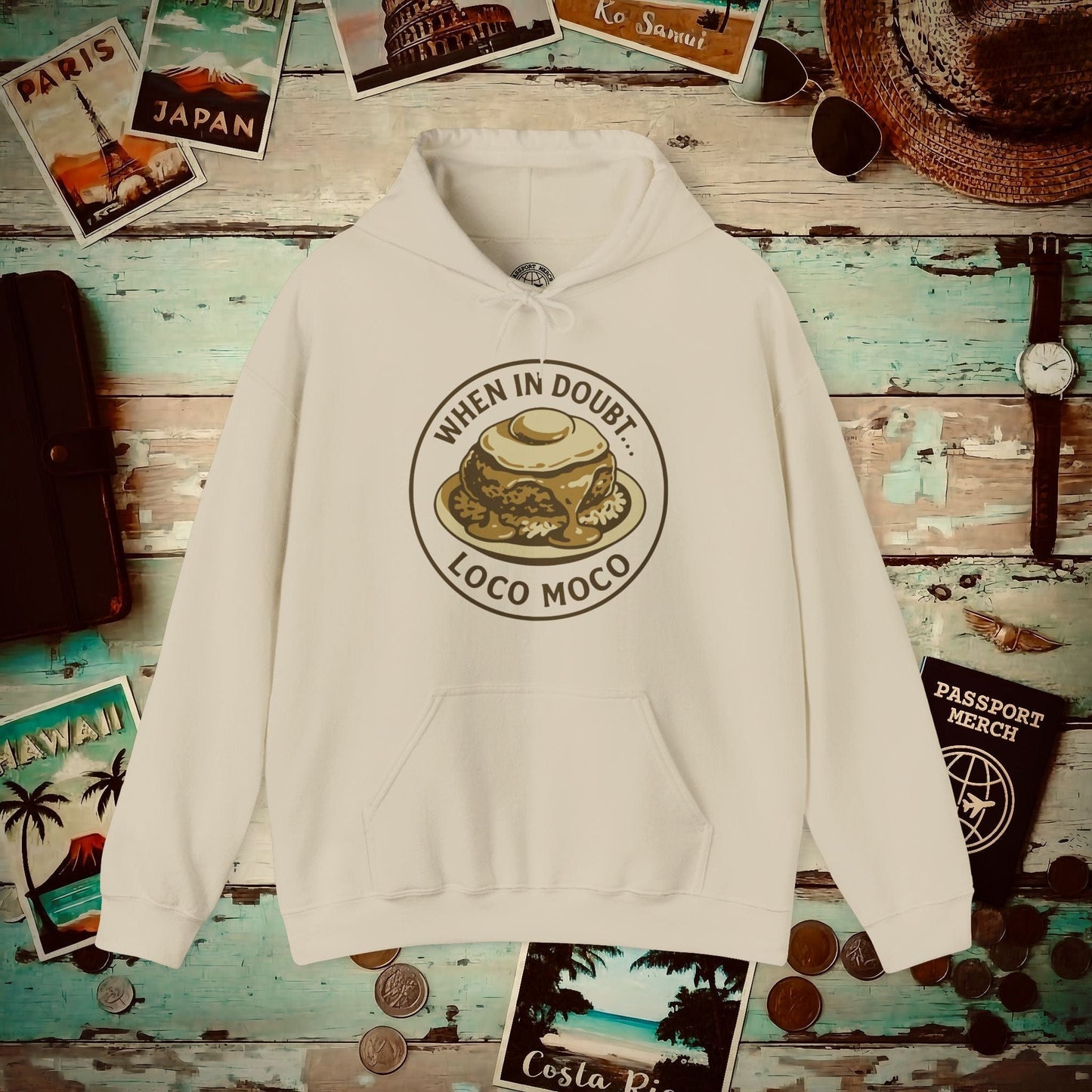 When in doubt... Loco Moco, Hawaii Hoodie Sand / S