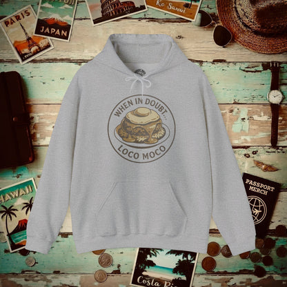 When in doubt... Loco Moco, Hawaii Hoodie Sport Grey / S