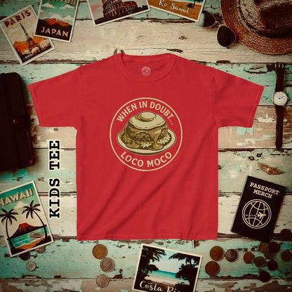 When in doubt... Loco Moco, Hawaii Kids Tee XS / Red