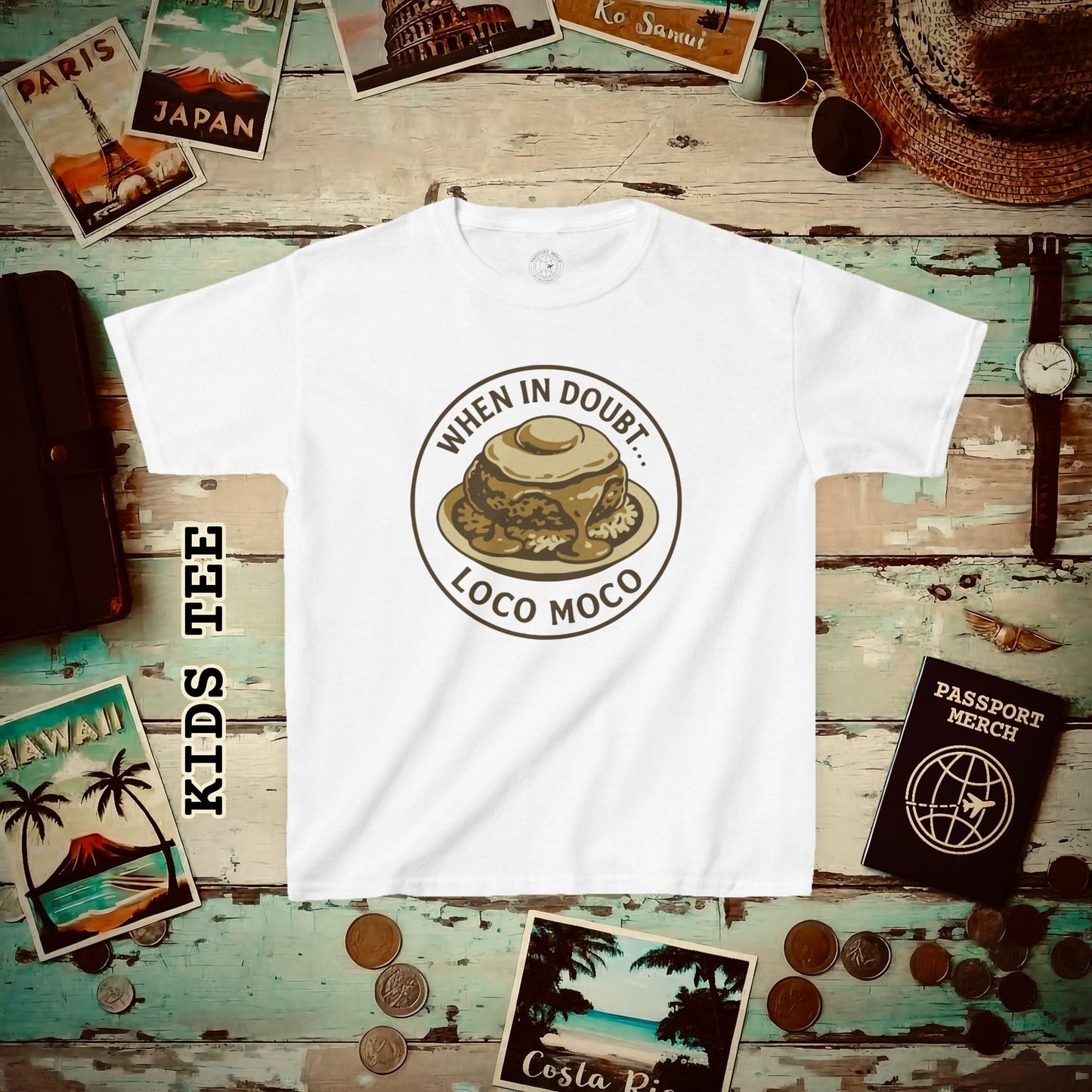 When in doubt... Loco Moco, Hawaii Kids Tee XS / White