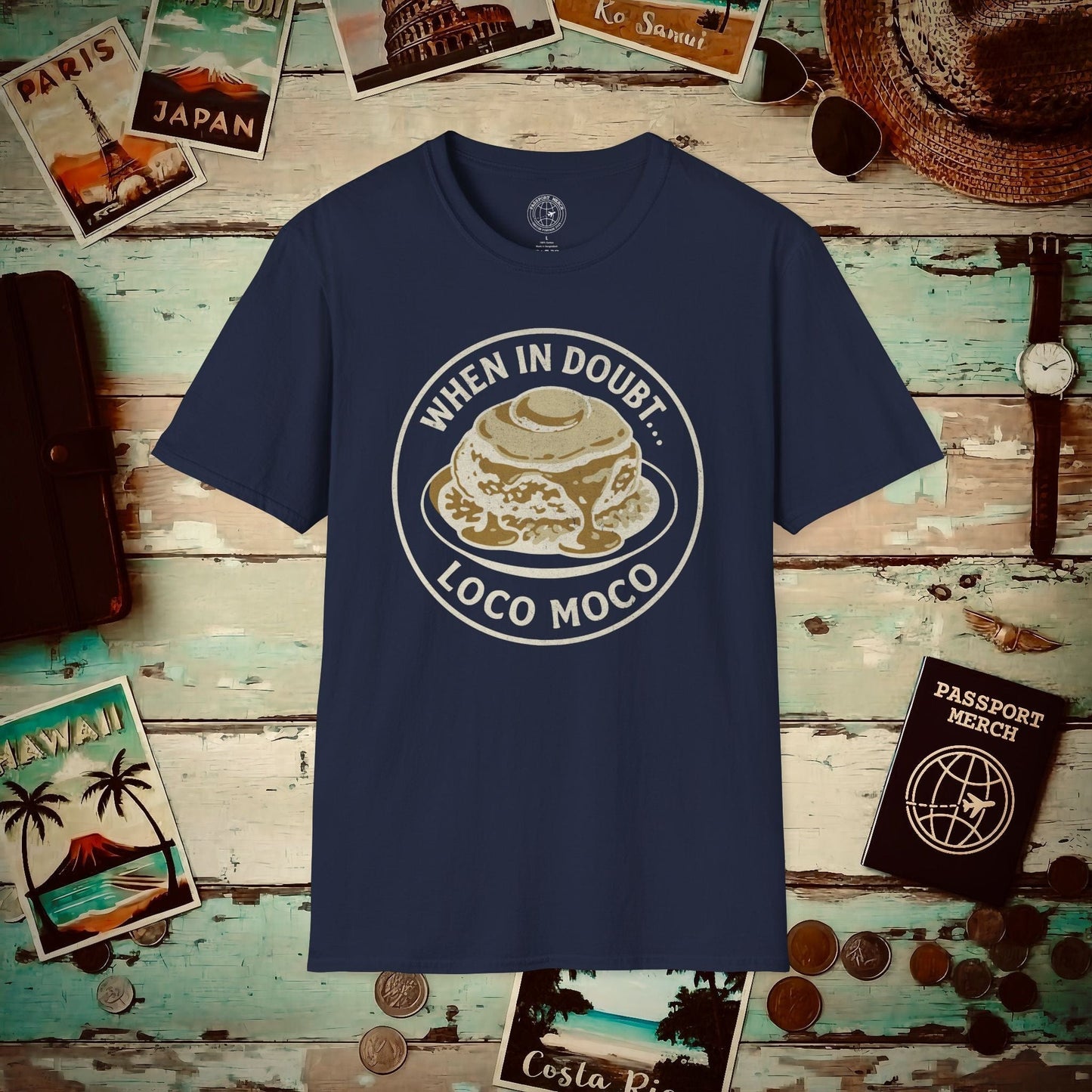 When in doubt... Loco Moco, Hawaii T-Shirt Navy / S