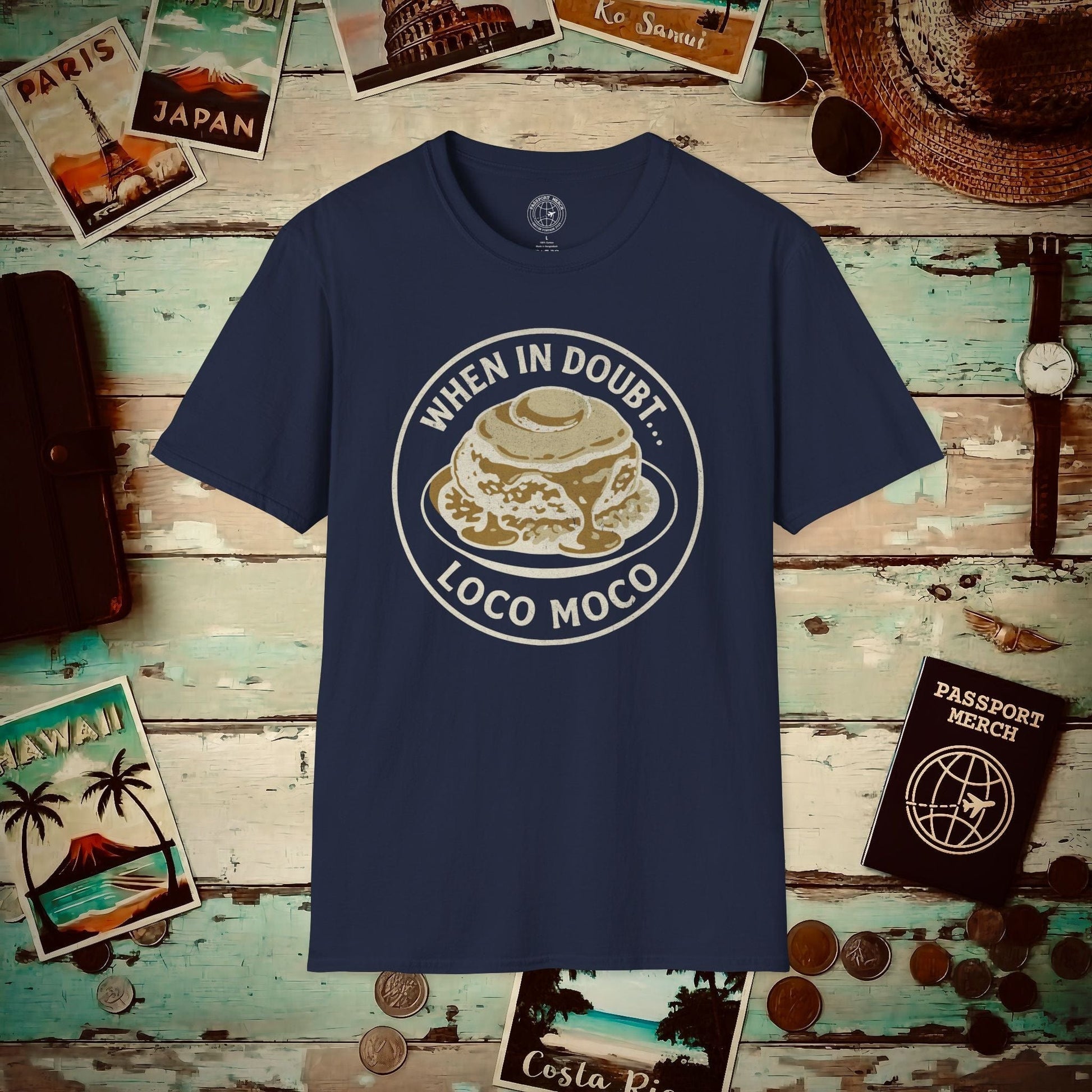 When in doubt... Loco Moco, Hawaii T-Shirt Navy / S