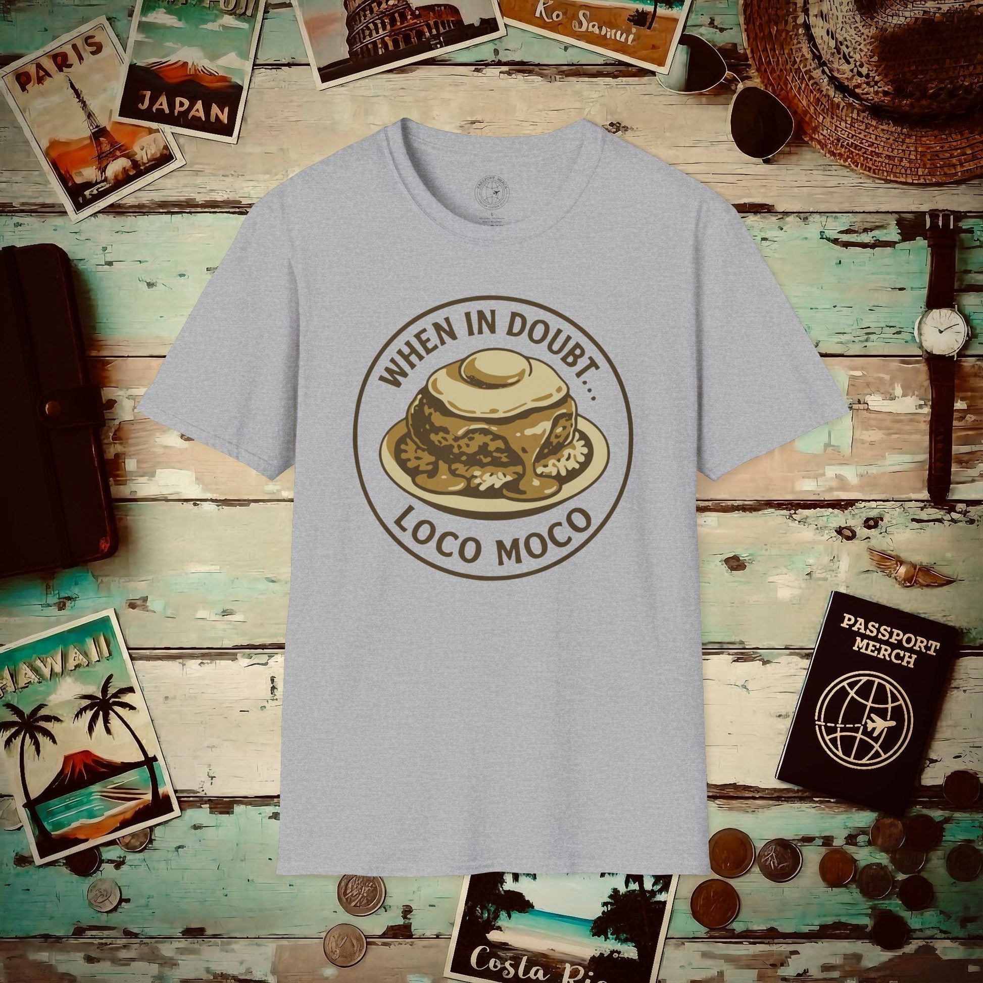 When in doubt... Loco Moco, Hawaii T-Shirt Sport Grey / S