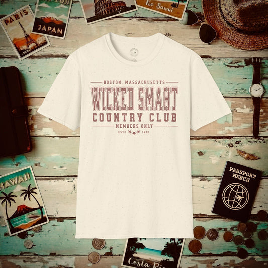 Wicked Smaht Country Club, Boston, Massachussets T-Shirt Natural / S