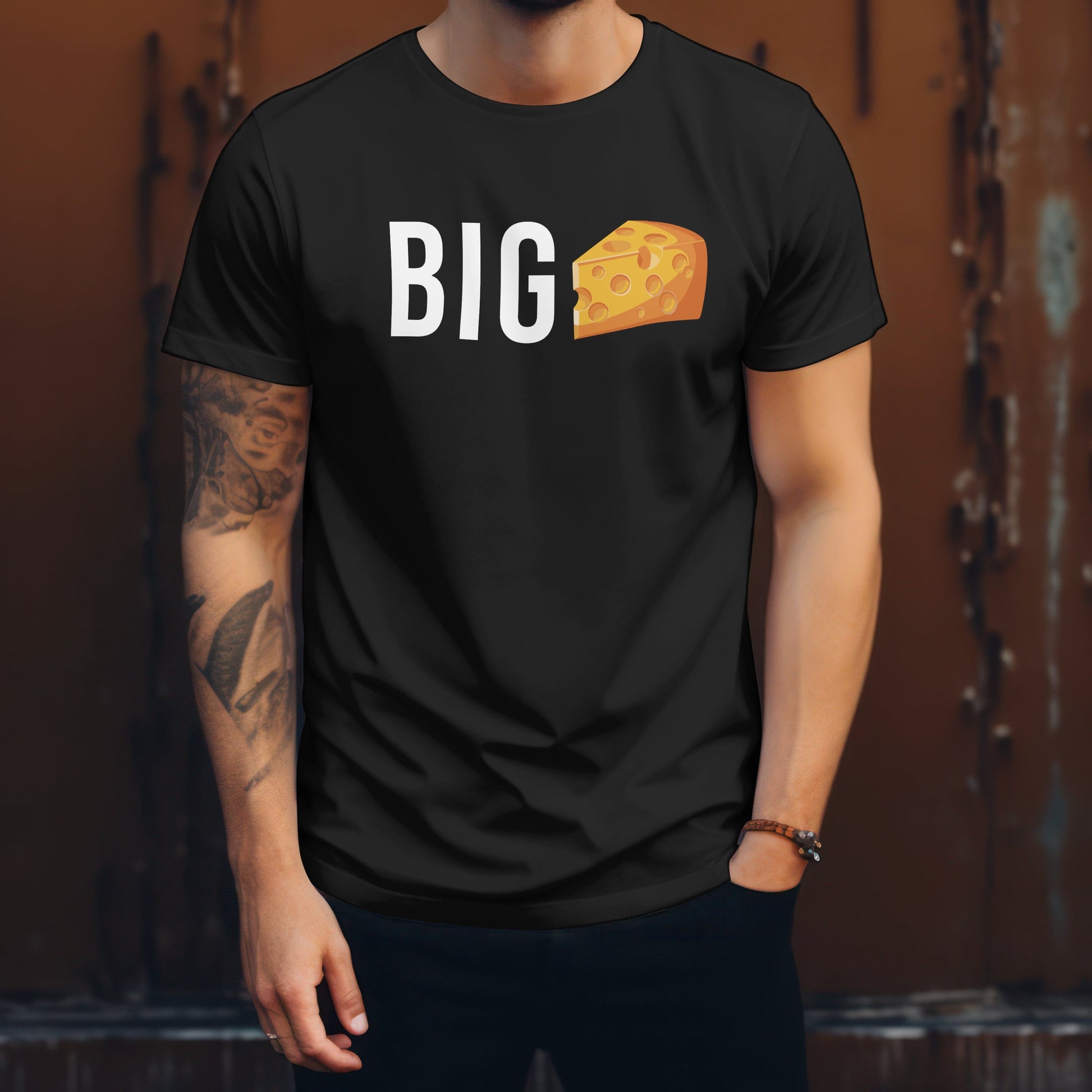 Wisconsin Big Cheese T-Shirt Black / S
