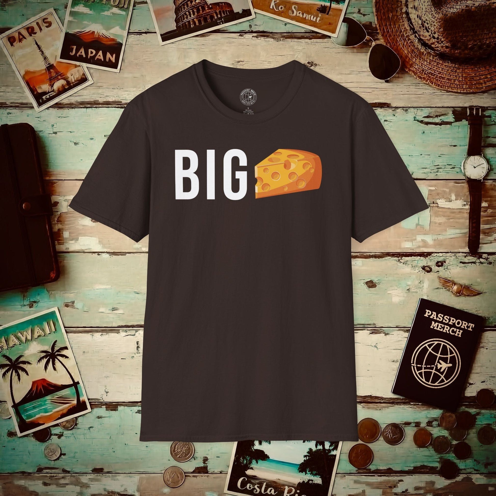 Wisconsin Big Cheese T-Shirt Dark Chocolate / S