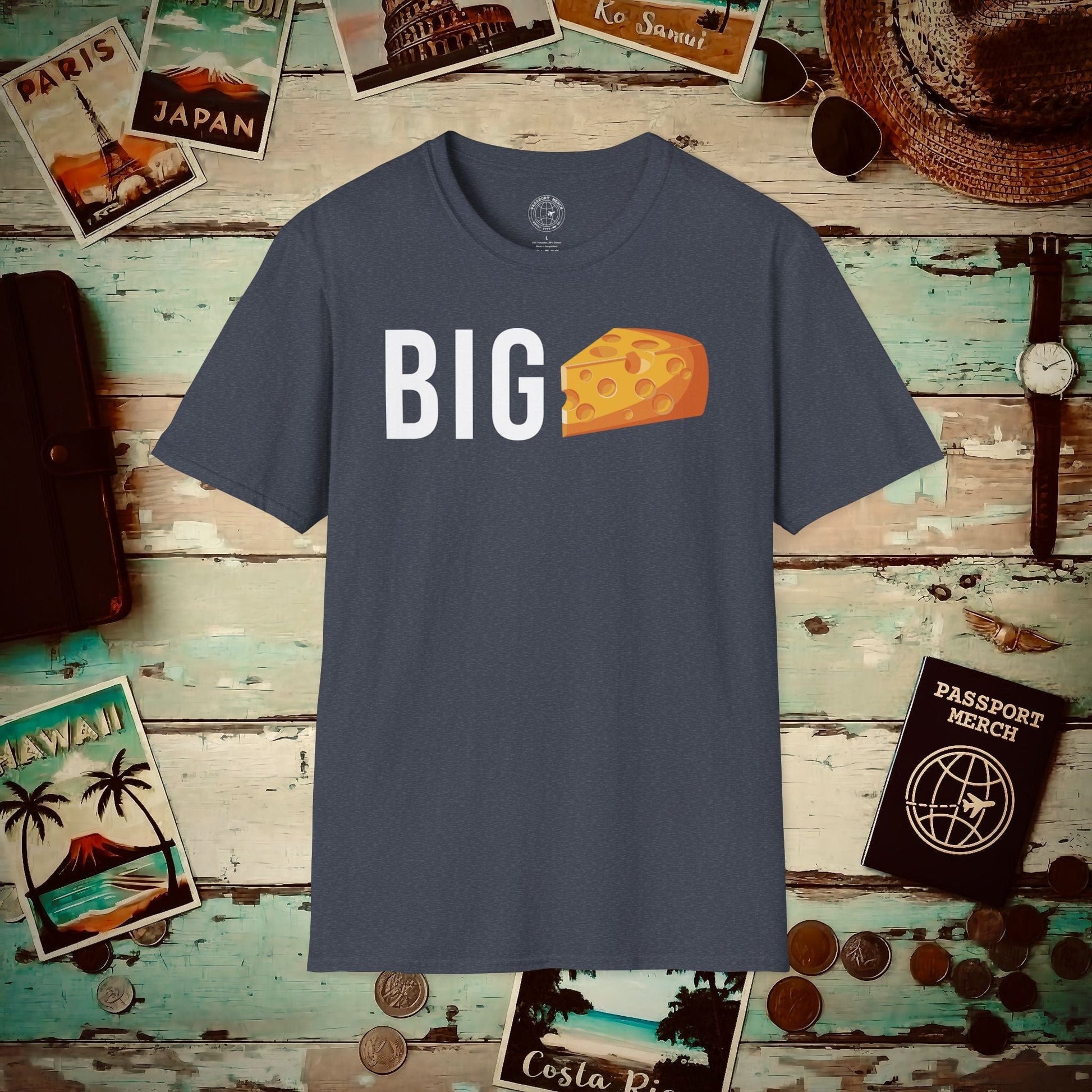 Wisconsin Big Cheese T-Shirt Heather Navy / S