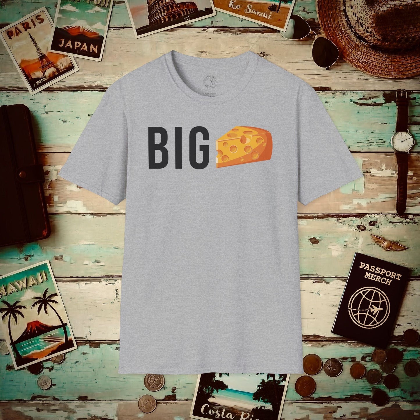 Wisconsin Big Cheese T-Shirt Sport Grey / S