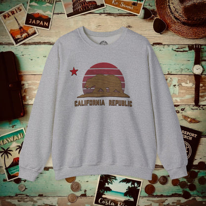 Woodworked Flag of California Crewneck Sport Grey / S
