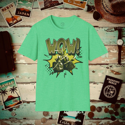 Wow Lau Lau, Hawaii T-Shirt Heather Irish Green / S