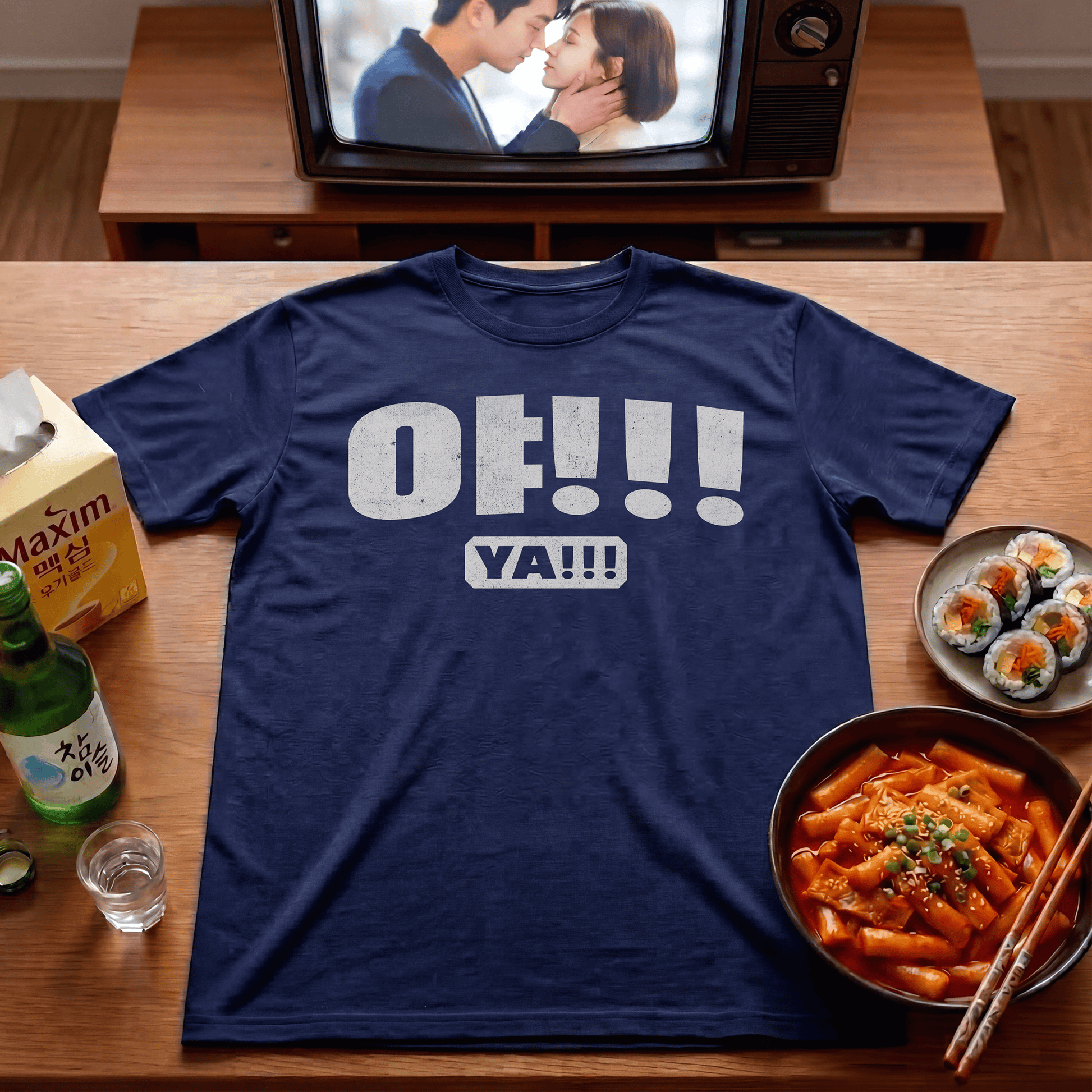 Ya!!! (K-Drama 101) Korea T-Shirt Navy / S
