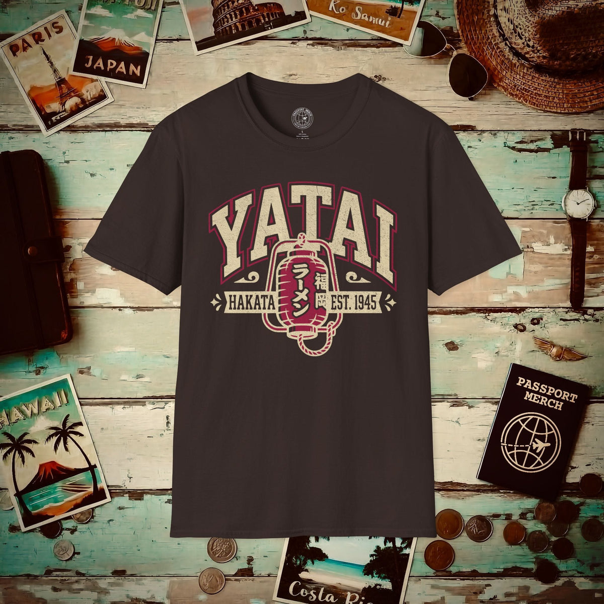 Yatai University, Hakata, Fukuoka, Japan T-Shirt Dark Chocolate / S