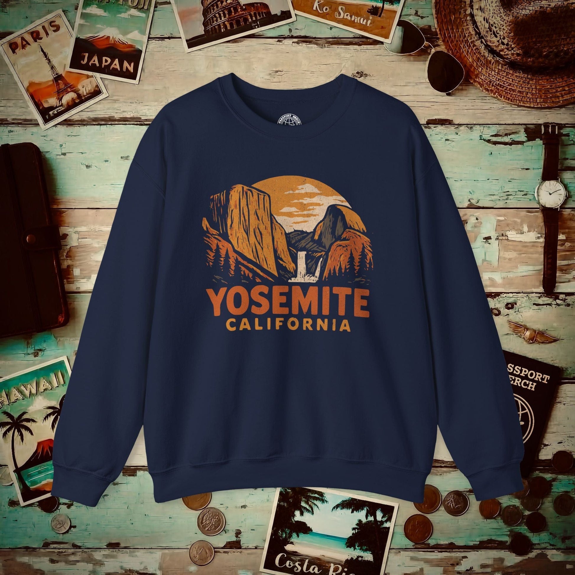 Yosemite, California - 80's Vintage Crewneck Navy / S