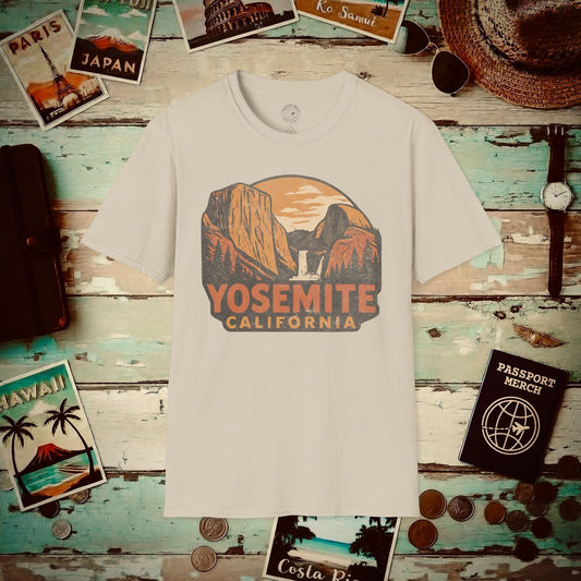 Yosemite, California - 80's Vintage T-Shirt Sand / S