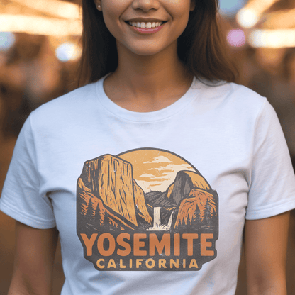 Yosemite, California - 80's Vintage T-Shirt White / S