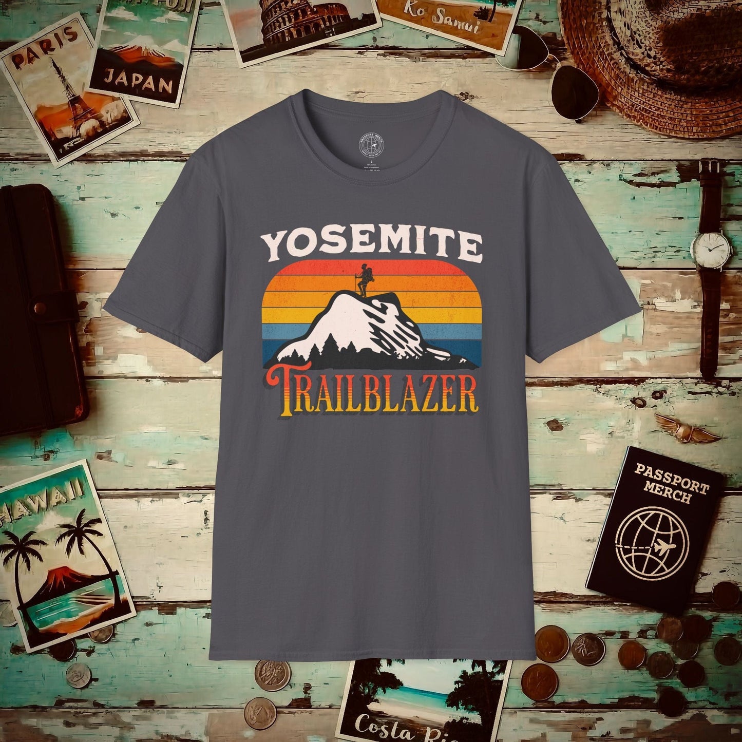 Yosemite Trailblazer California T-Shirt Charcoal / S