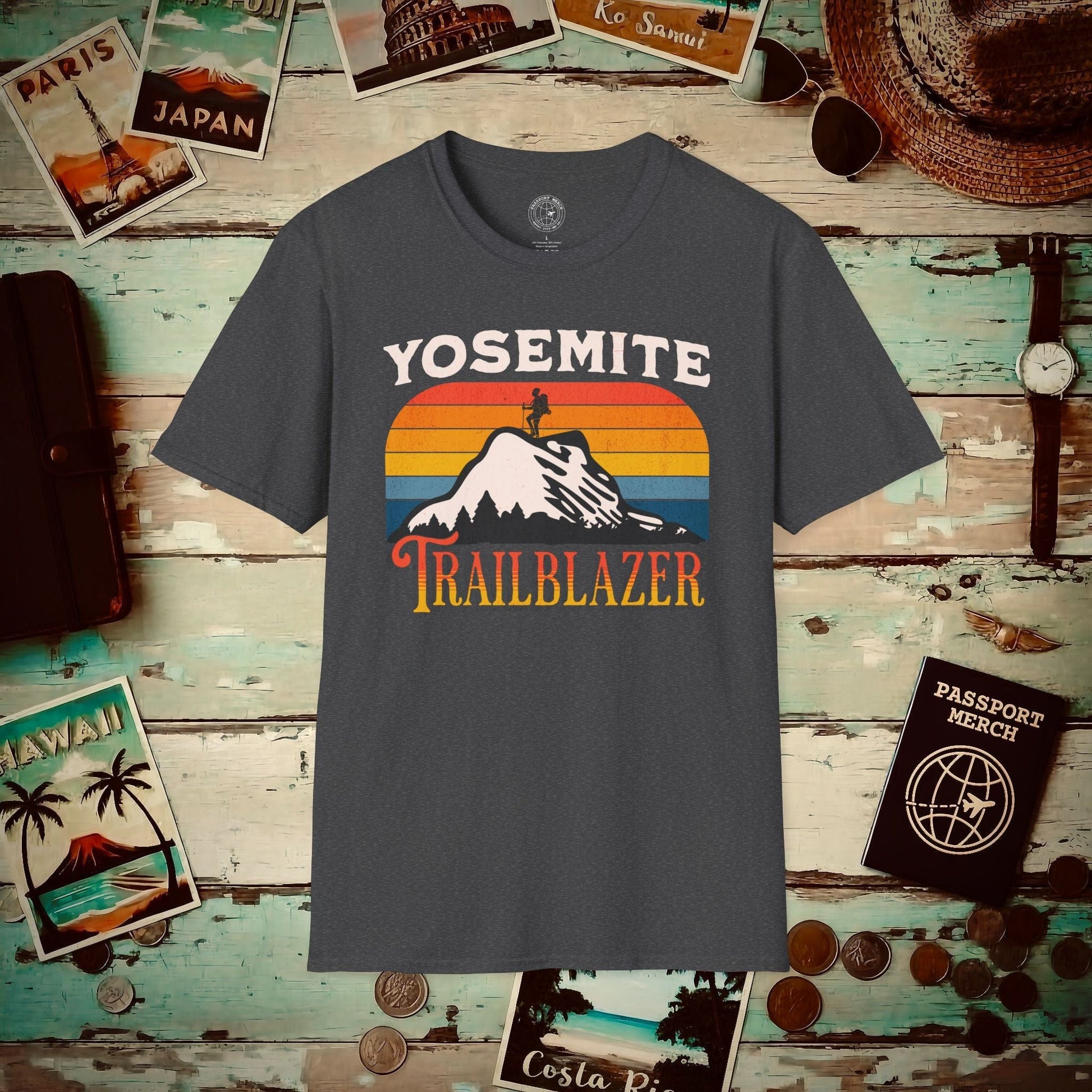 Yosemite Trailblazer California T-Shirt Dark Heather / S