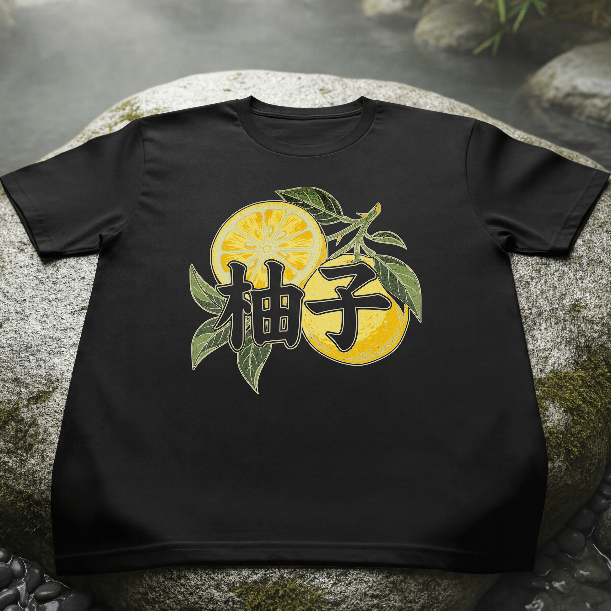 Yuzu Love, Japan T-Shirt Black / S