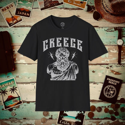 Zeus Greece T-Shirt Black / S