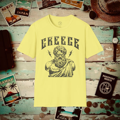 Zeus Greece T-Shirt Cornsilk / S