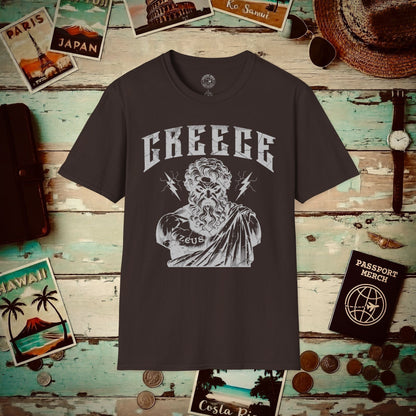 Zeus Greece T-Shirt Dark Chocolate / S