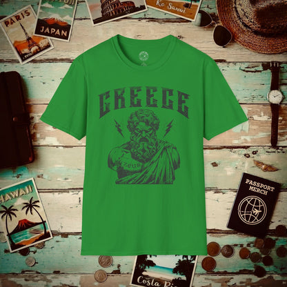 Zeus Greece T-Shirt Irish Green / S
