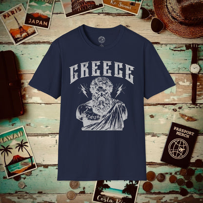 Zeus Greece T-Shirt Navy / S