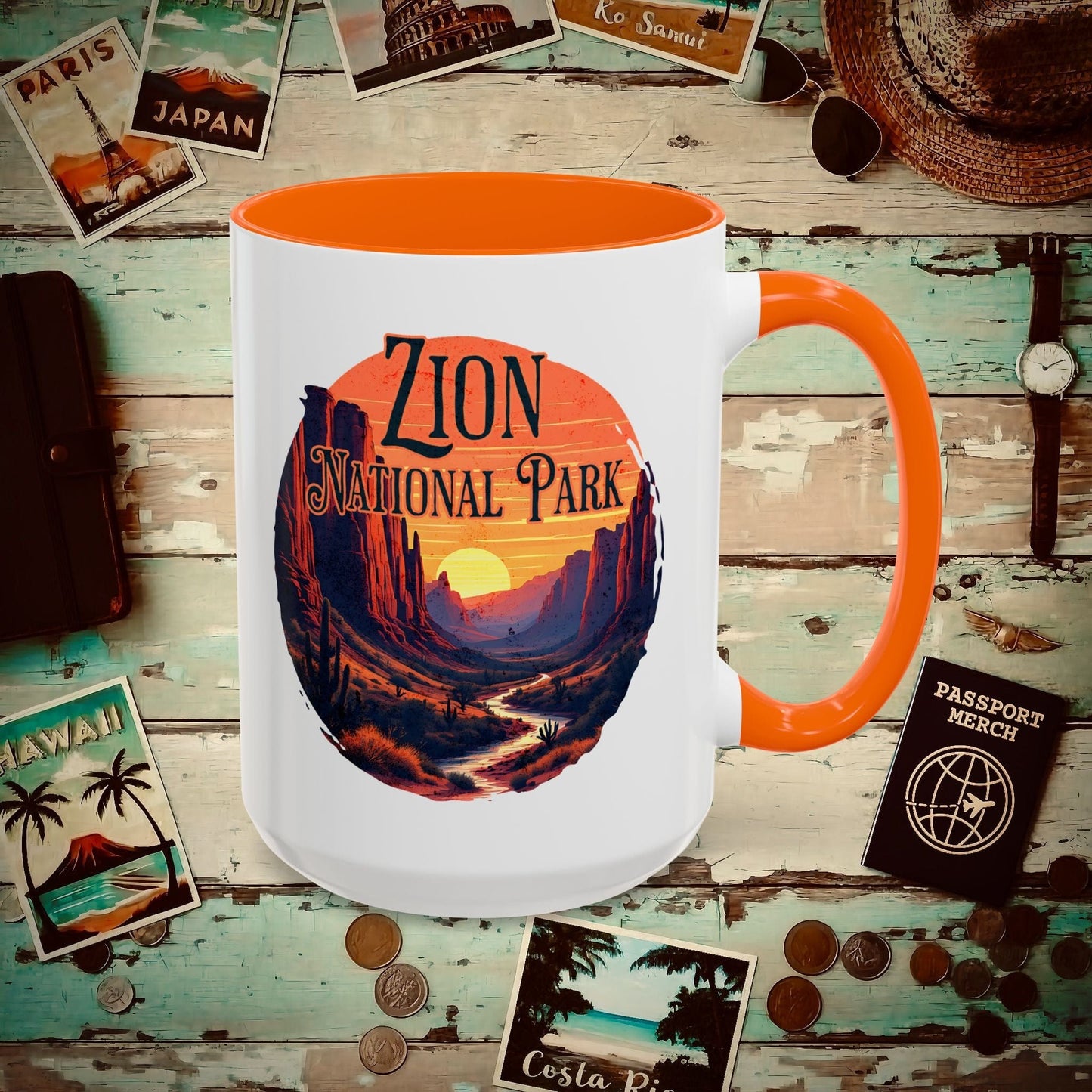 Zion National Park, Utah 15oz Mug Orange / 15oz